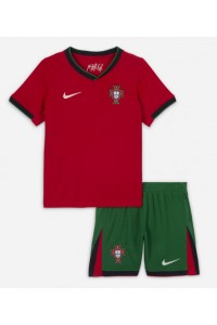 Fotbalové Dres Portugalsko Dětské Domácí Oblečení ME 2024 Krátký Rukáv (+ trenýrky)